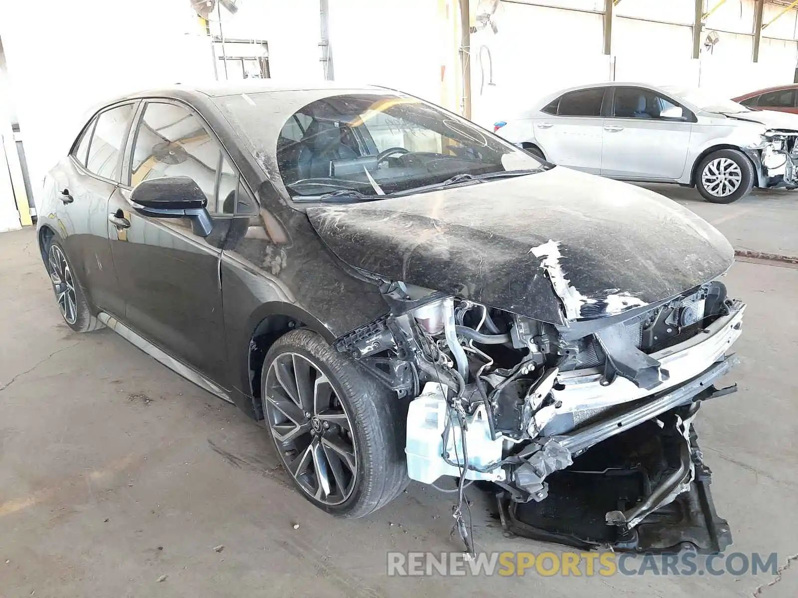 1 Photograph of a damaged car JTNK4RBE1K3027201 TOYOTA COROLLA 2019