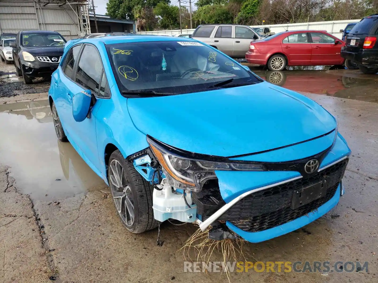 1 Photograph of a damaged car JTNK4RBE1K3031636 TOYOTA COROLLA 2019