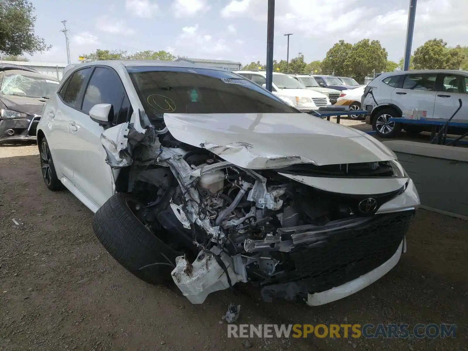 1 Photograph of a damaged car JTNK4RBE1K3032091 TOYOTA COROLLA 2019