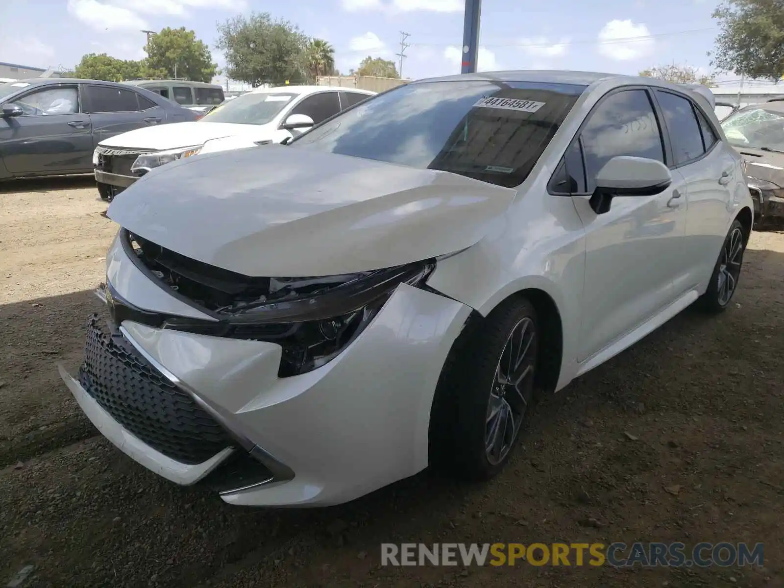 2 Photograph of a damaged car JTNK4RBE1K3032091 TOYOTA COROLLA 2019