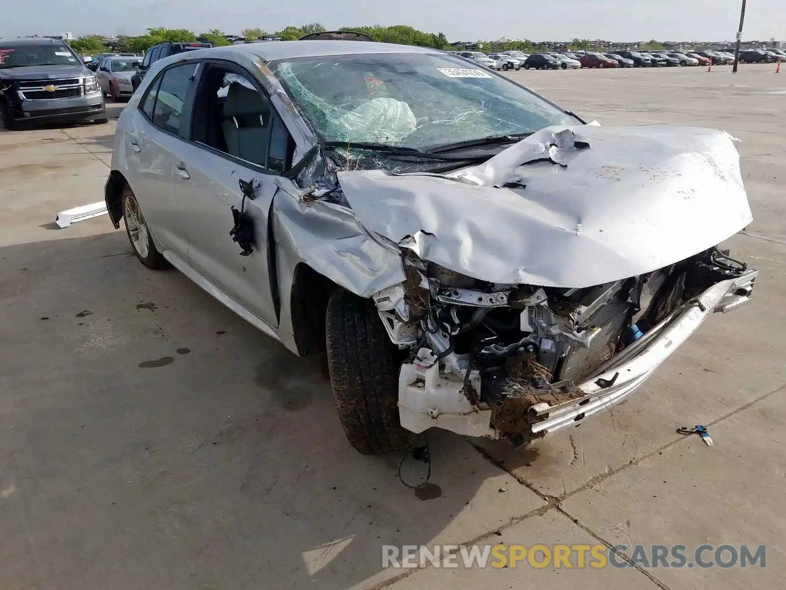 1 Photograph of a damaged car JTNK4RBE1K3033242 TOYOTA COROLLA 2019