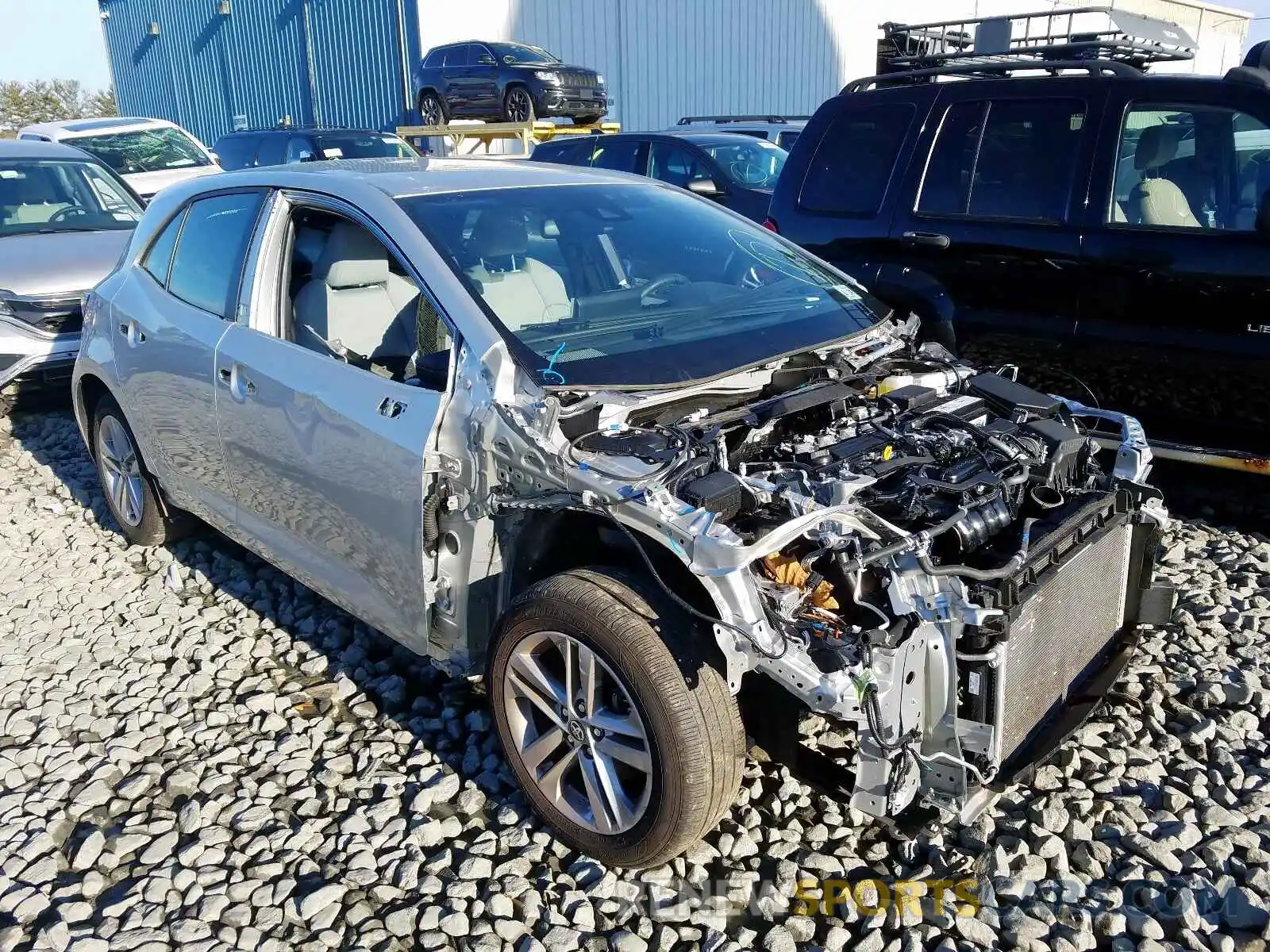 1 Photograph of a damaged car JTNK4RBE1K3033449 TOYOTA COROLLA 2019