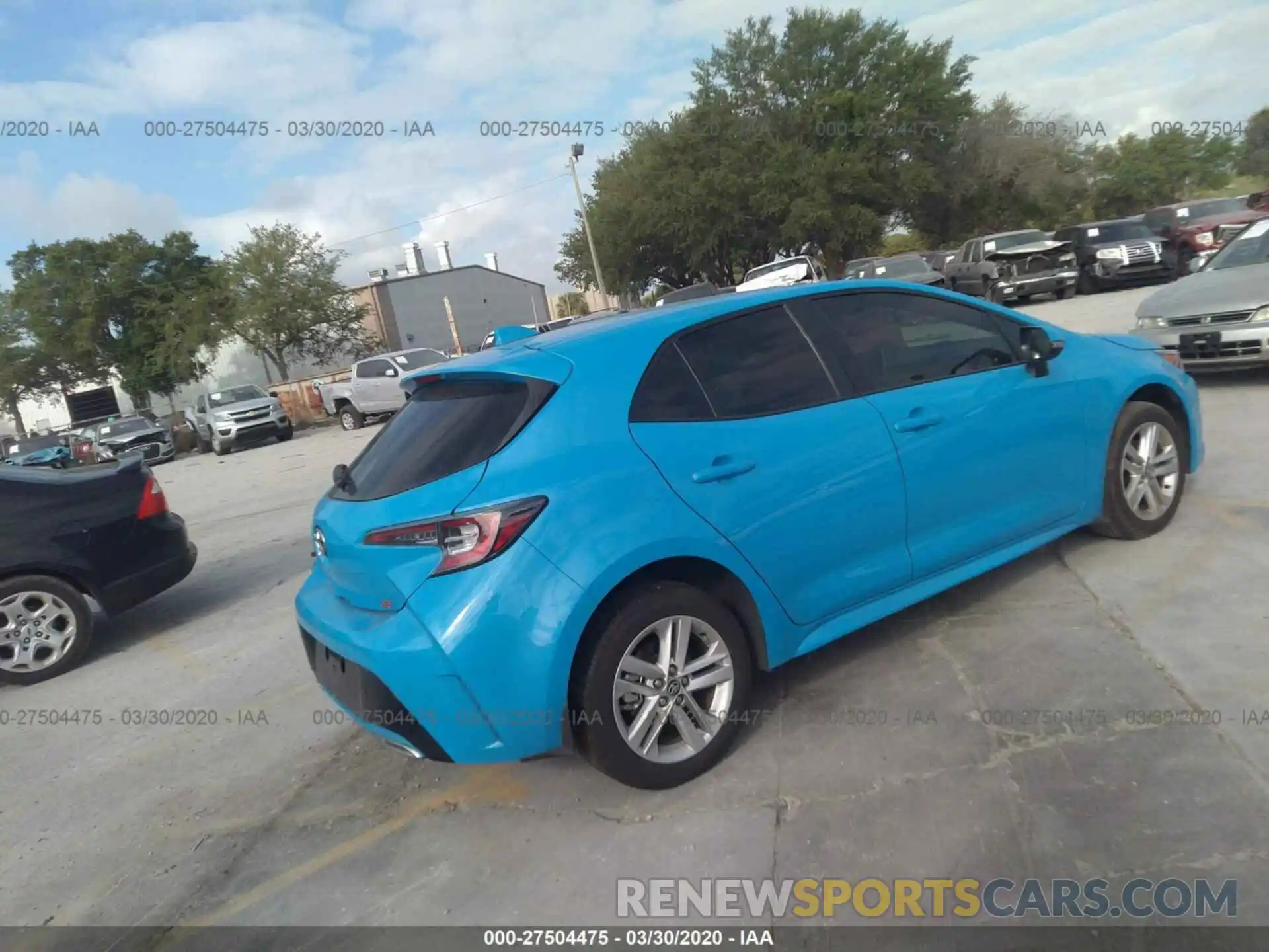 4 Photograph of a damaged car JTNK4RBE1K3035136 TOYOTA COROLLA 2019