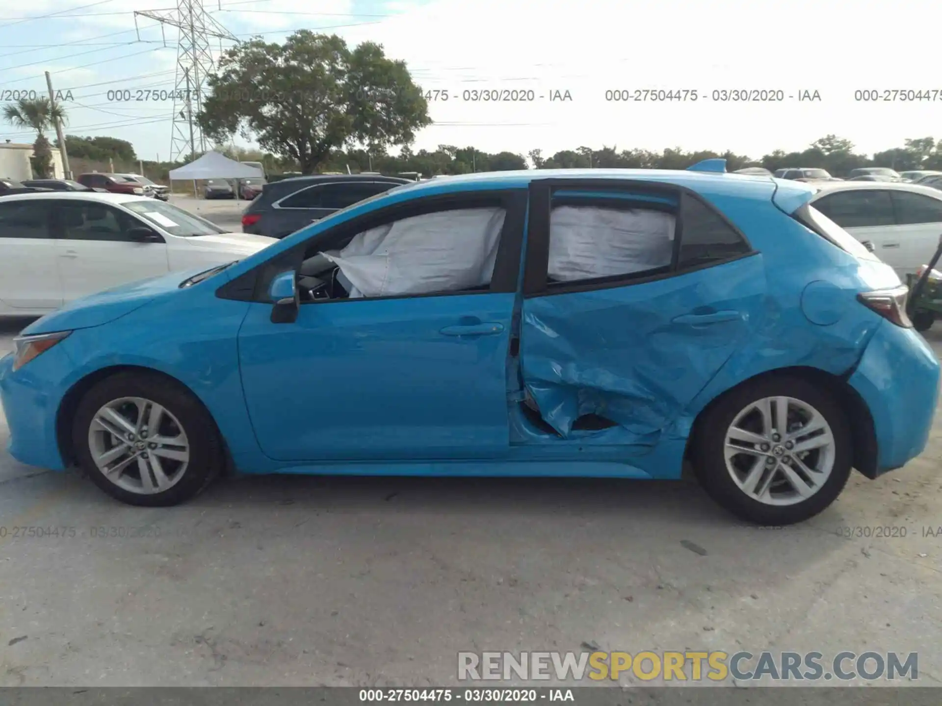 6 Photograph of a damaged car JTNK4RBE1K3035136 TOYOTA COROLLA 2019