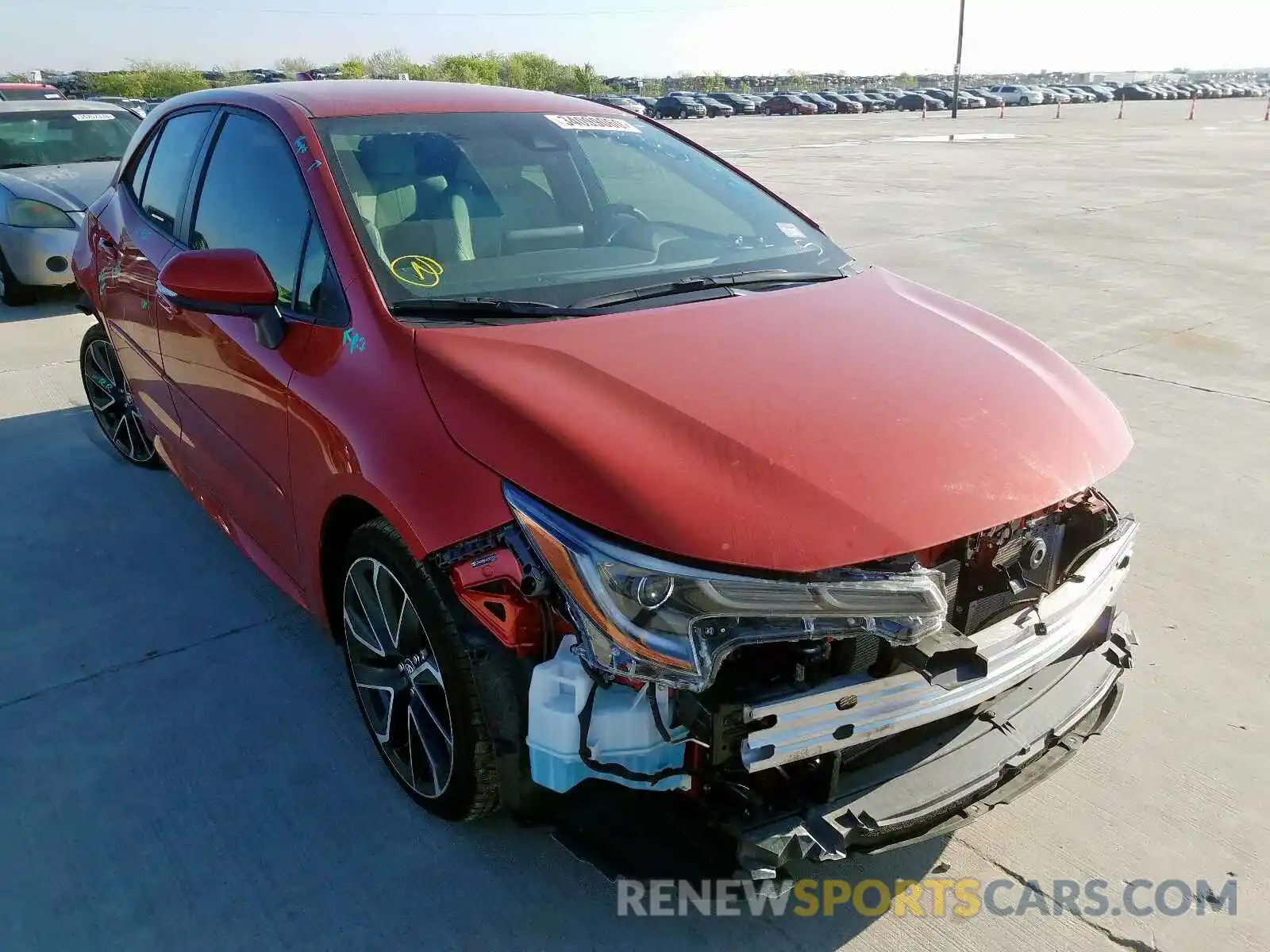 1 Photograph of a damaged car JTNK4RBE1K3037291 TOYOTA COROLLA 2019