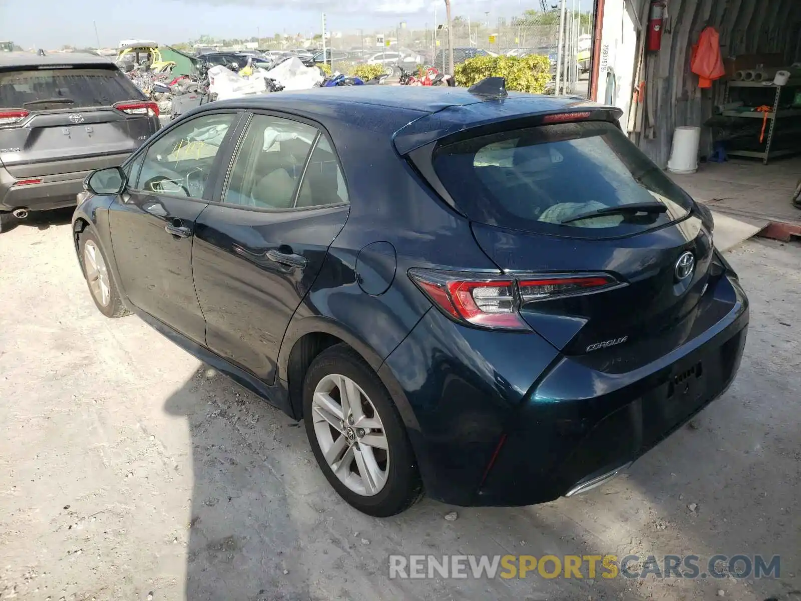 3 Photograph of a damaged car JTNK4RBE1K3037386 TOYOTA COROLLA 2019