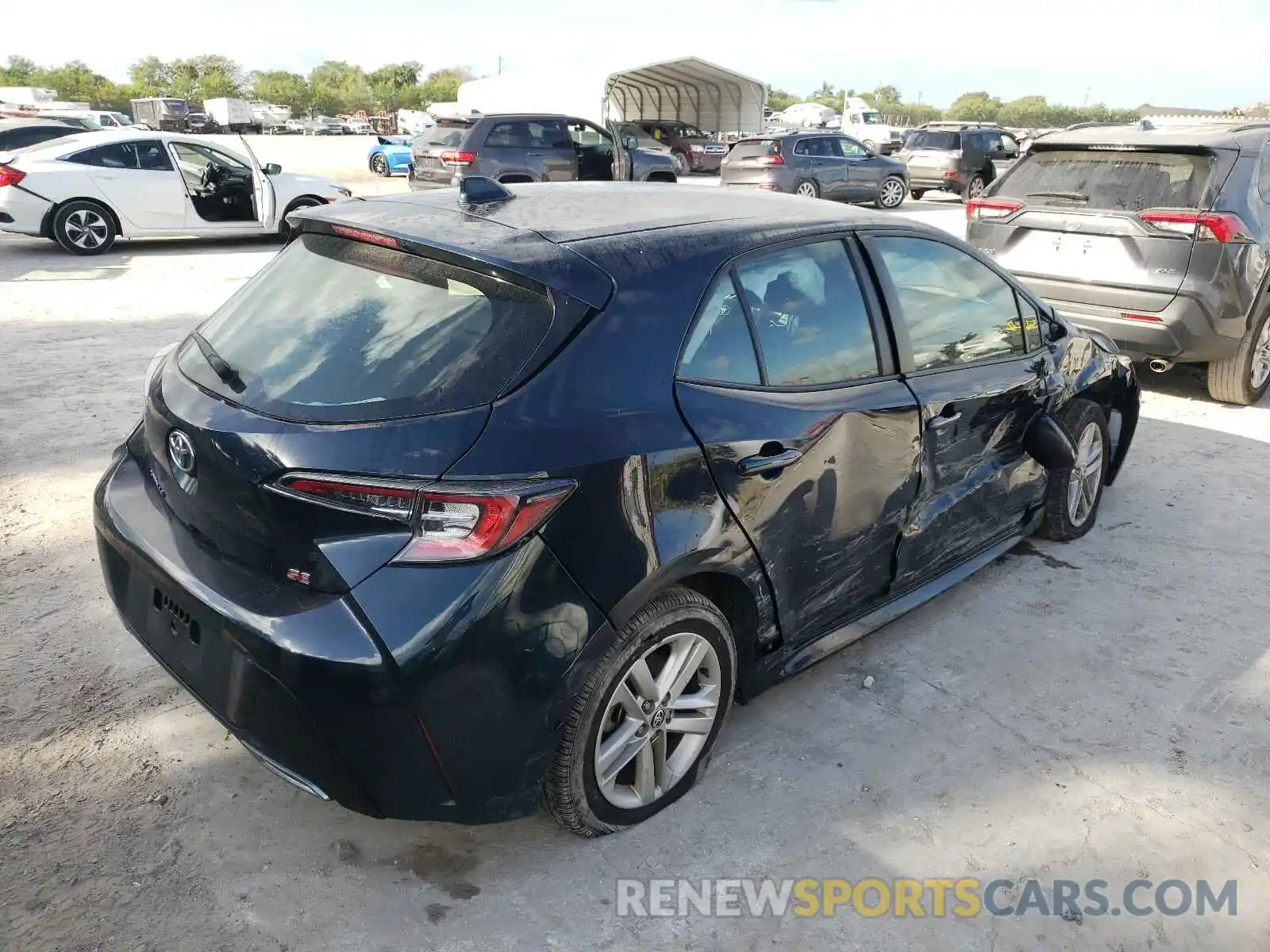 4 Photograph of a damaged car JTNK4RBE1K3037386 TOYOTA COROLLA 2019