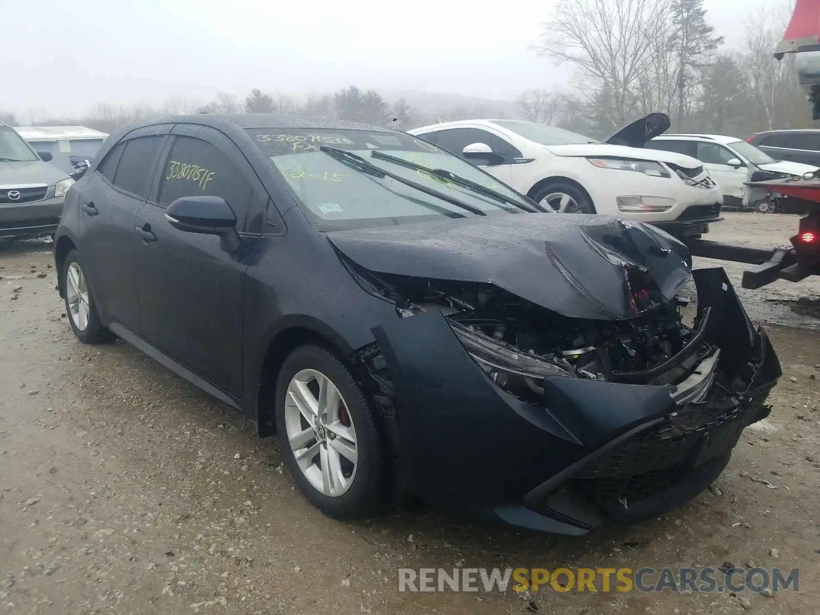 1 Photograph of a damaged car JTNK4RBE1K3037663 TOYOTA COROLLA 2019