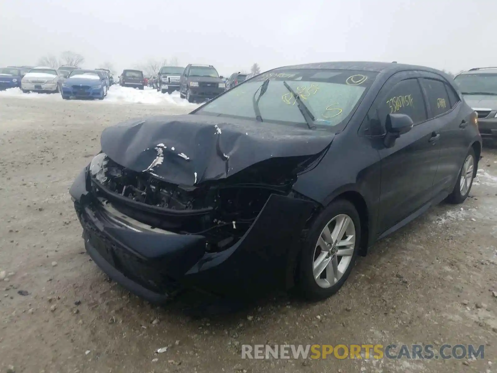 2 Photograph of a damaged car JTNK4RBE1K3037663 TOYOTA COROLLA 2019