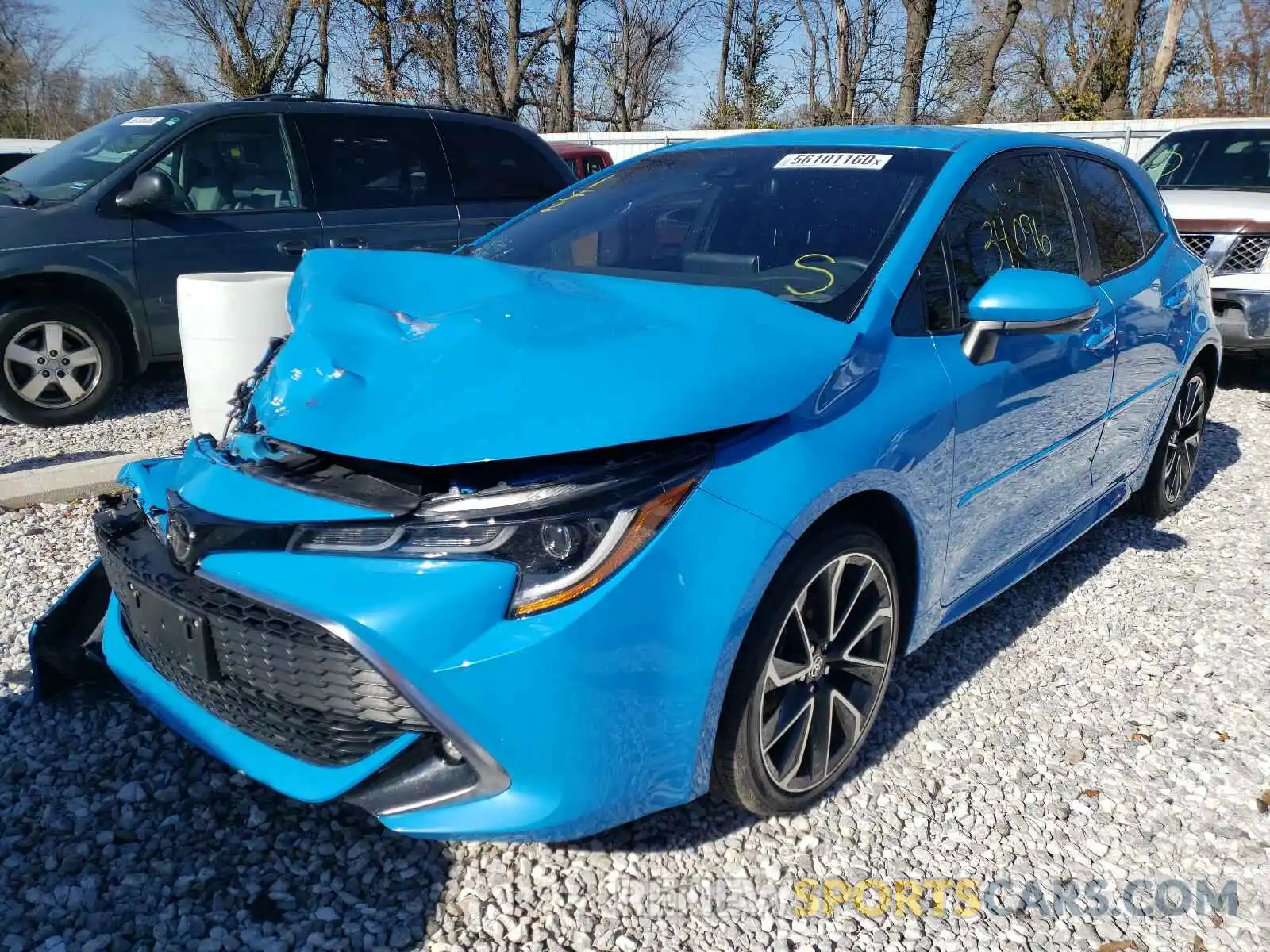 2 Photograph of a damaged car JTNK4RBE1K3038232 TOYOTA COROLLA 2019