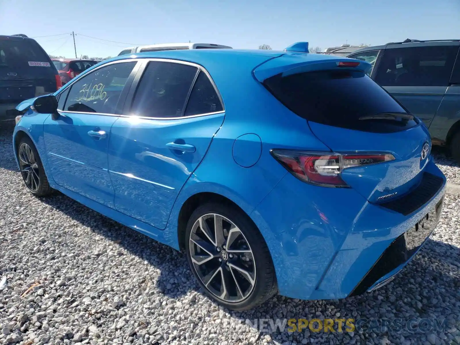 3 Photograph of a damaged car JTNK4RBE1K3038232 TOYOTA COROLLA 2019