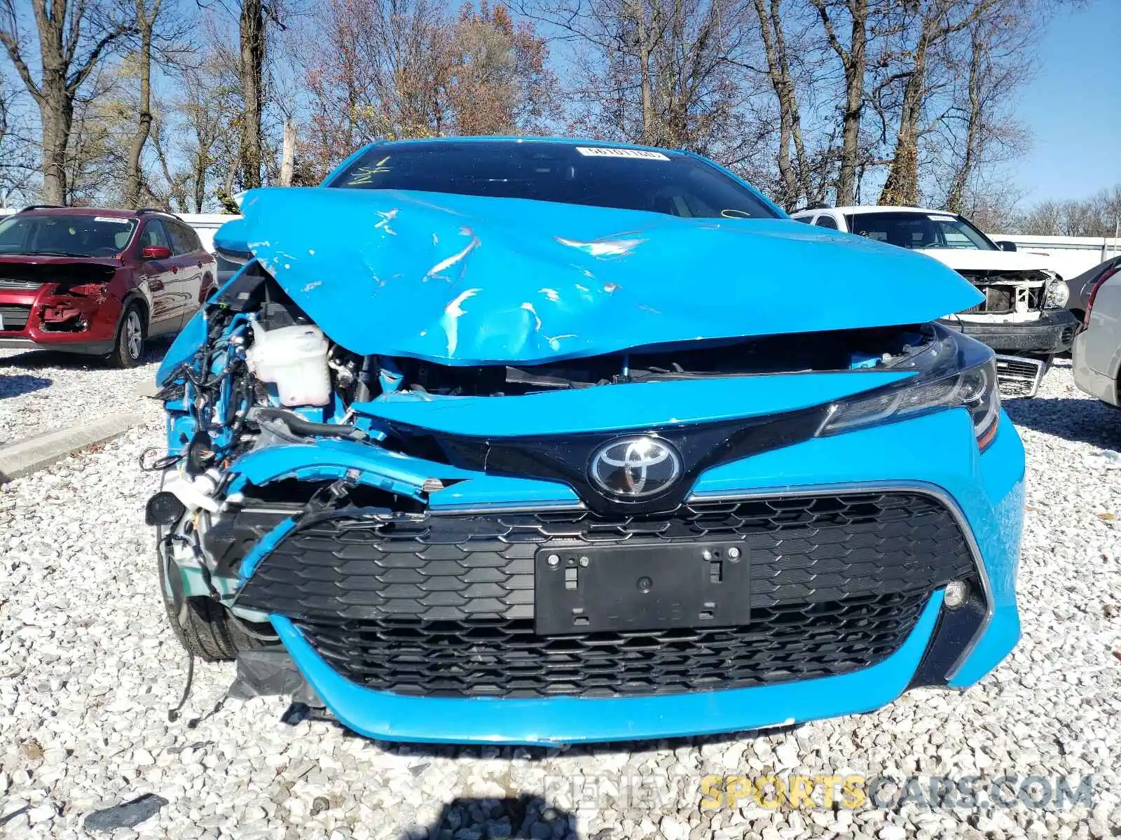 9 Photograph of a damaged car JTNK4RBE1K3038232 TOYOTA COROLLA 2019