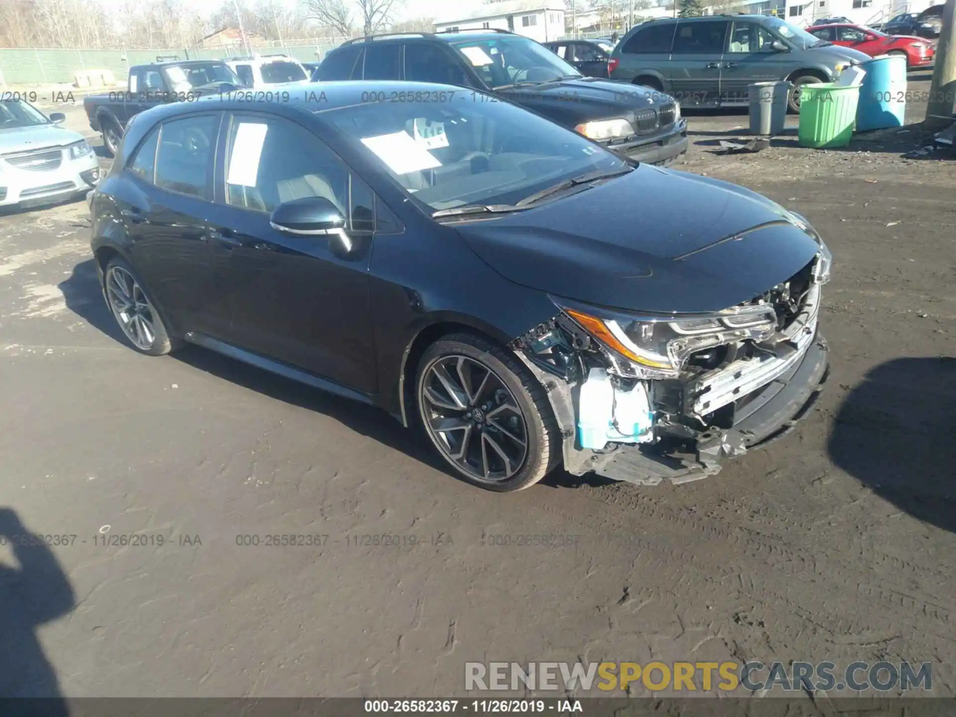 1 Photograph of a damaged car JTNK4RBE1K3038246 TOYOTA COROLLA 2019