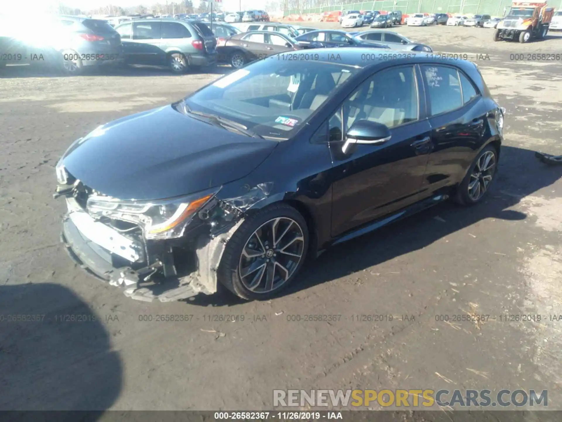 2 Photograph of a damaged car JTNK4RBE1K3038246 TOYOTA COROLLA 2019