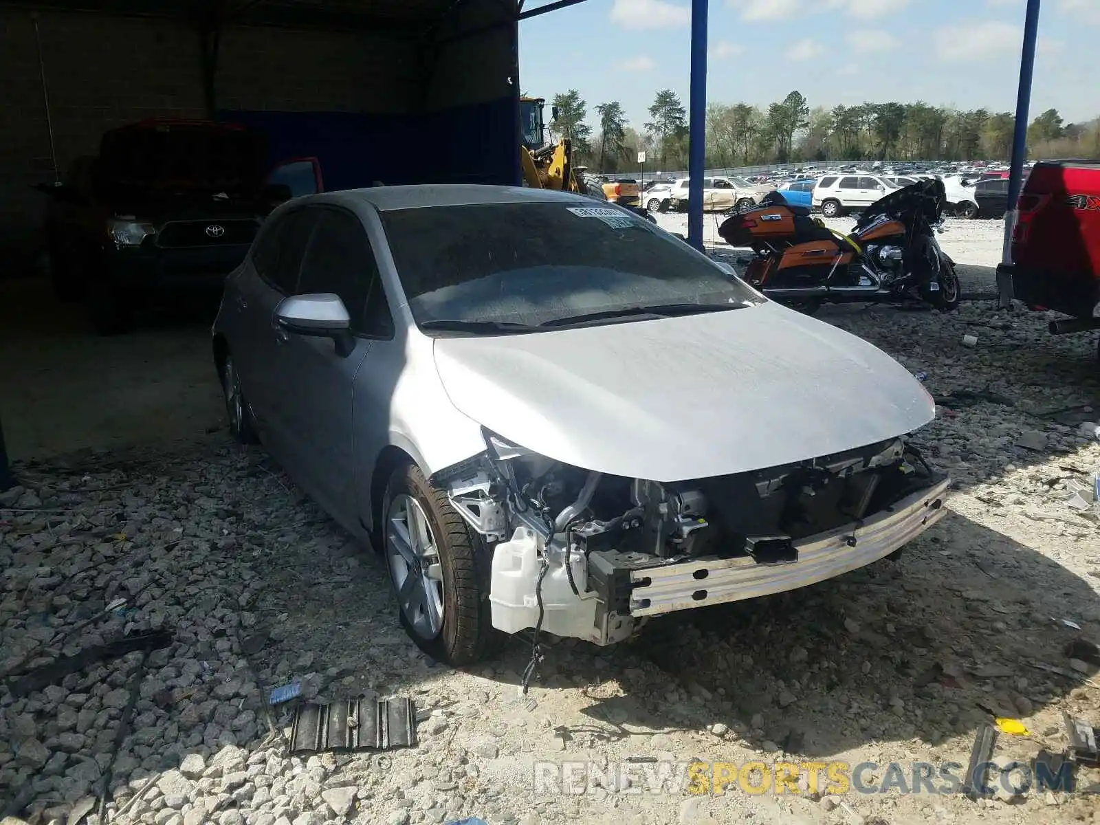 1 Photograph of a damaged car JTNK4RBE1K3038375 TOYOTA COROLLA 2019