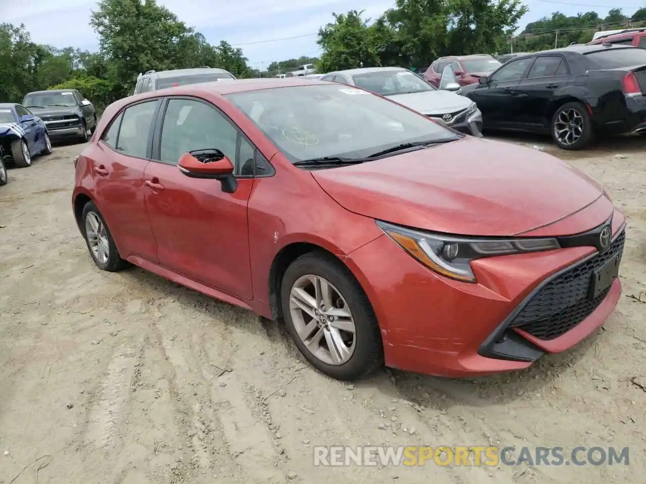 1 Photograph of a damaged car JTNK4RBE1K3038635 TOYOTA COROLLA 2019