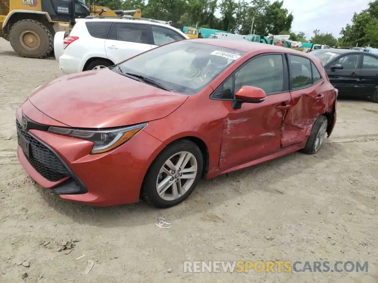 2 Photograph of a damaged car JTNK4RBE1K3038635 TOYOTA COROLLA 2019