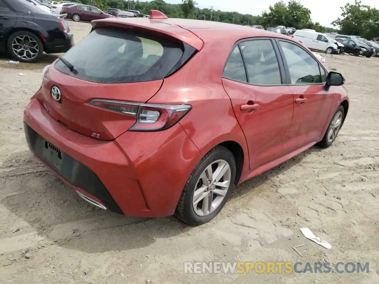 4 Photograph of a damaged car JTNK4RBE1K3038635 TOYOTA COROLLA 2019