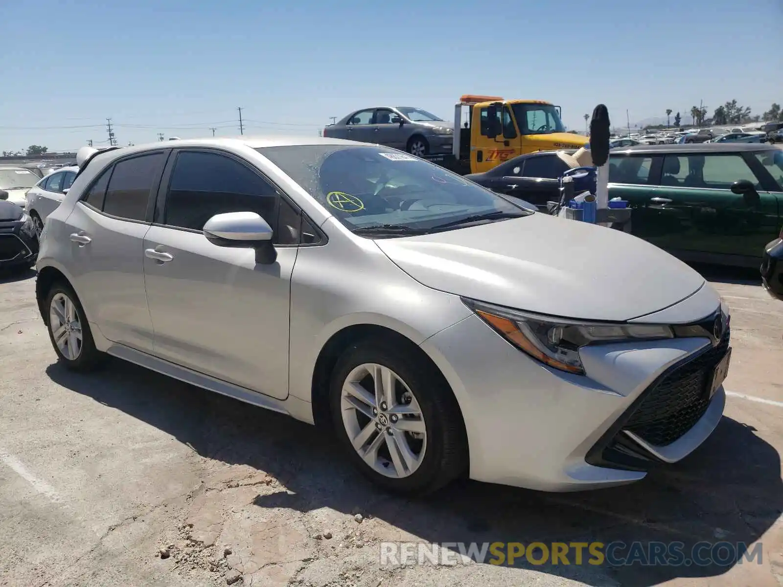 1 Photograph of a damaged car JTNK4RBE1K3040109 TOYOTA COROLLA 2019