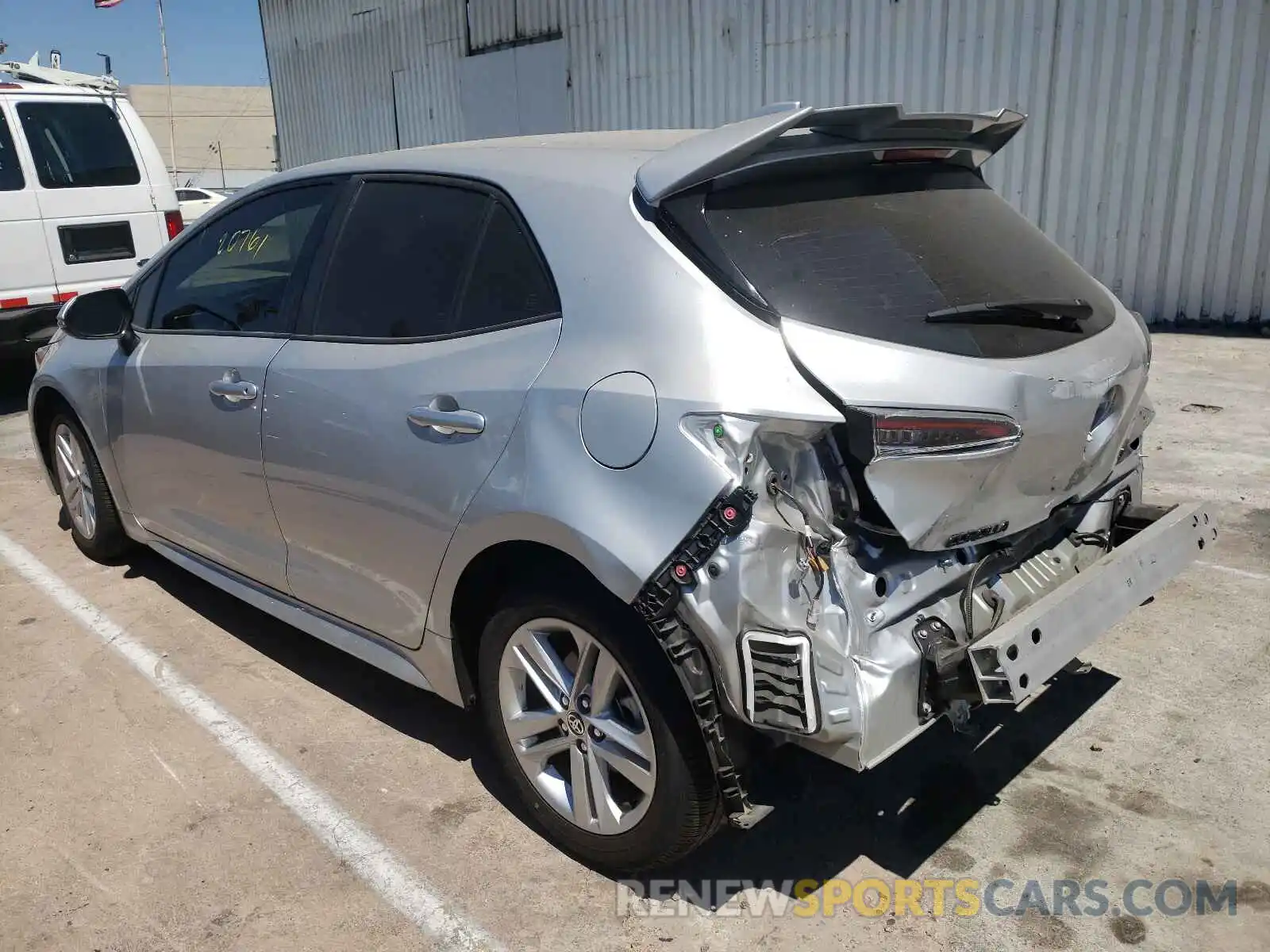 3 Photograph of a damaged car JTNK4RBE1K3040109 TOYOTA COROLLA 2019