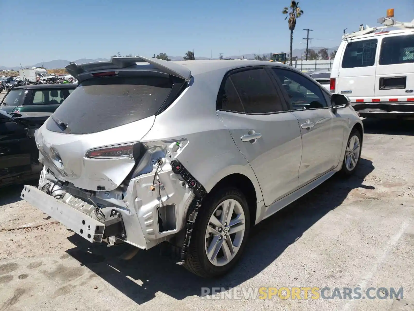 4 Photograph of a damaged car JTNK4RBE1K3040109 TOYOTA COROLLA 2019