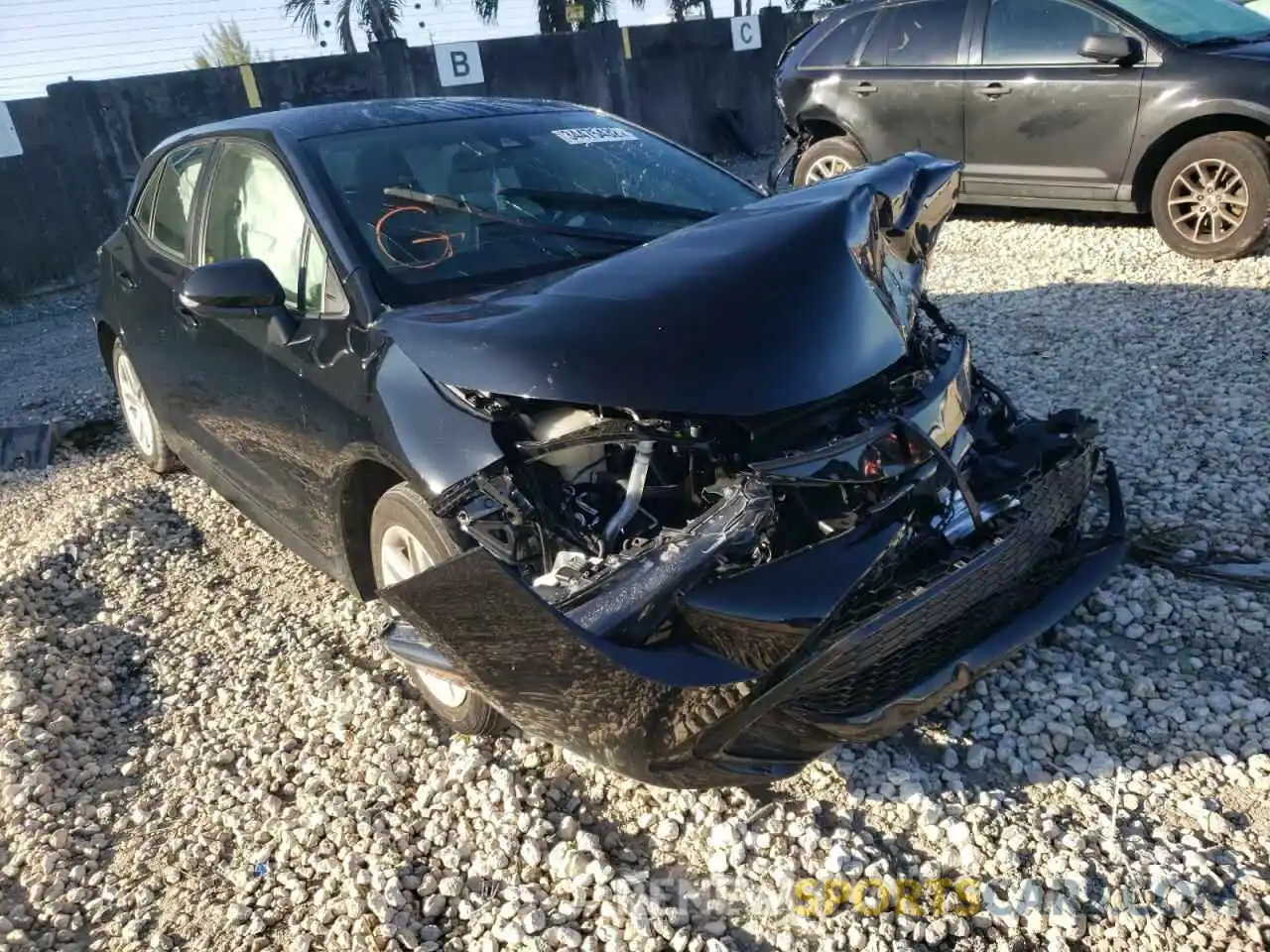 1 Photograph of a damaged car JTNK4RBE1K3040191 TOYOTA COROLLA 2019