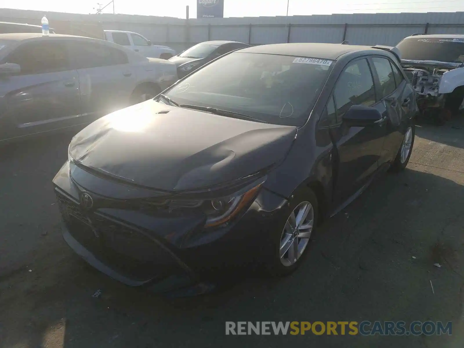 2 Photograph of a damaged car JTNK4RBE1K3040269 TOYOTA COROLLA 2019