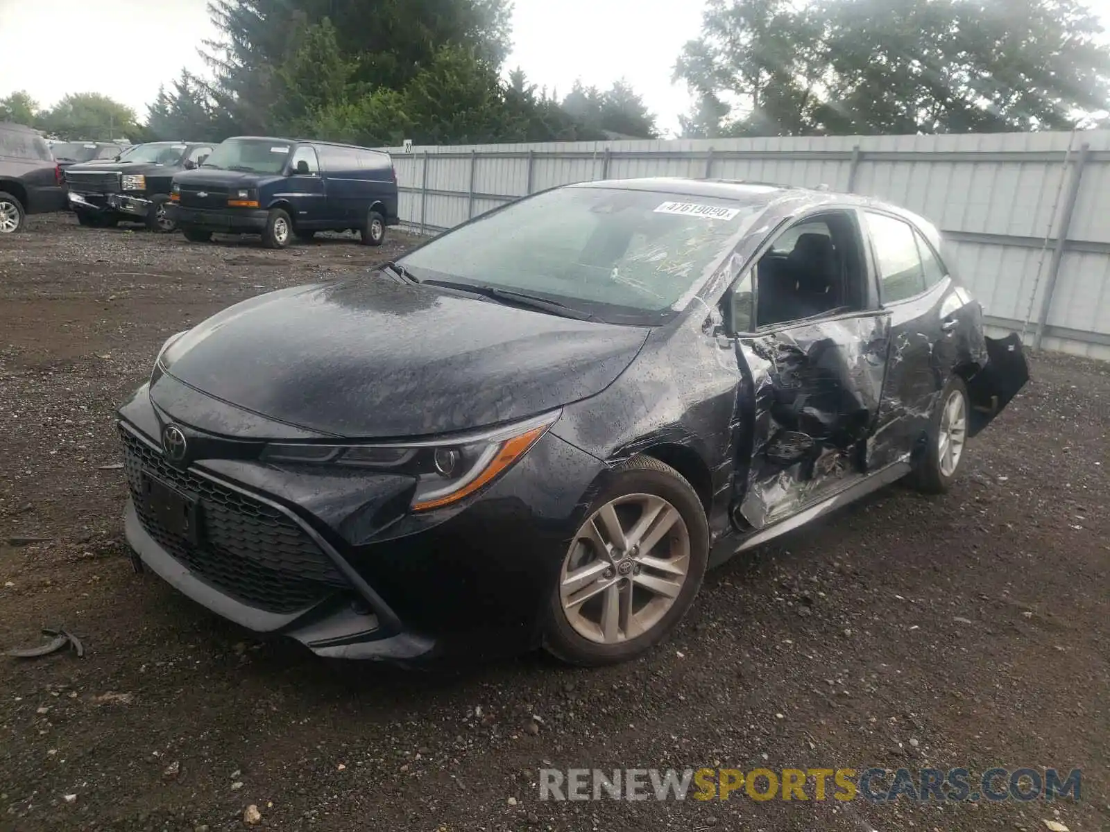 2 Photograph of a damaged car JTNK4RBE1K3042796 TOYOTA COROLLA 2019