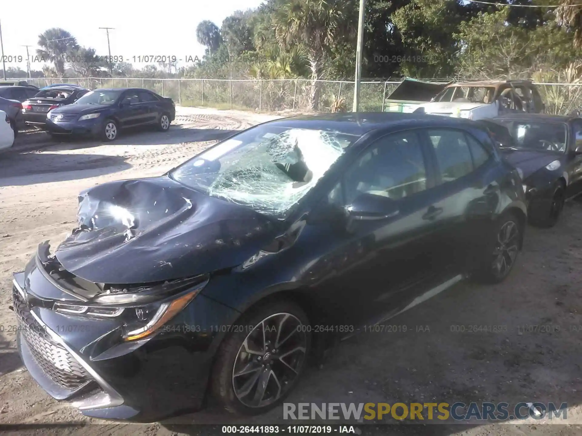 2 Photograph of a damaged car JTNK4RBE1K3042863 TOYOTA COROLLA 2019