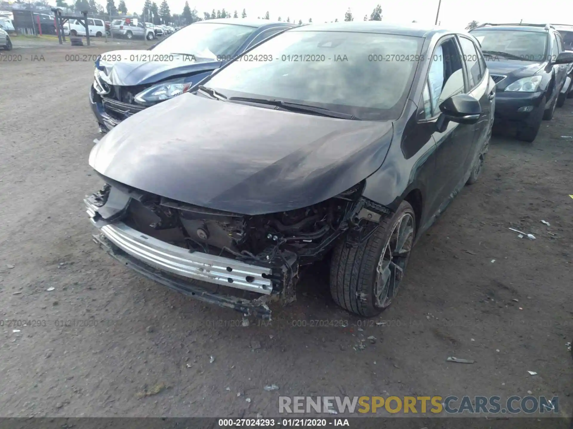 2 Photograph of a damaged car JTNK4RBE1K3043916 TOYOTA COROLLA 2019