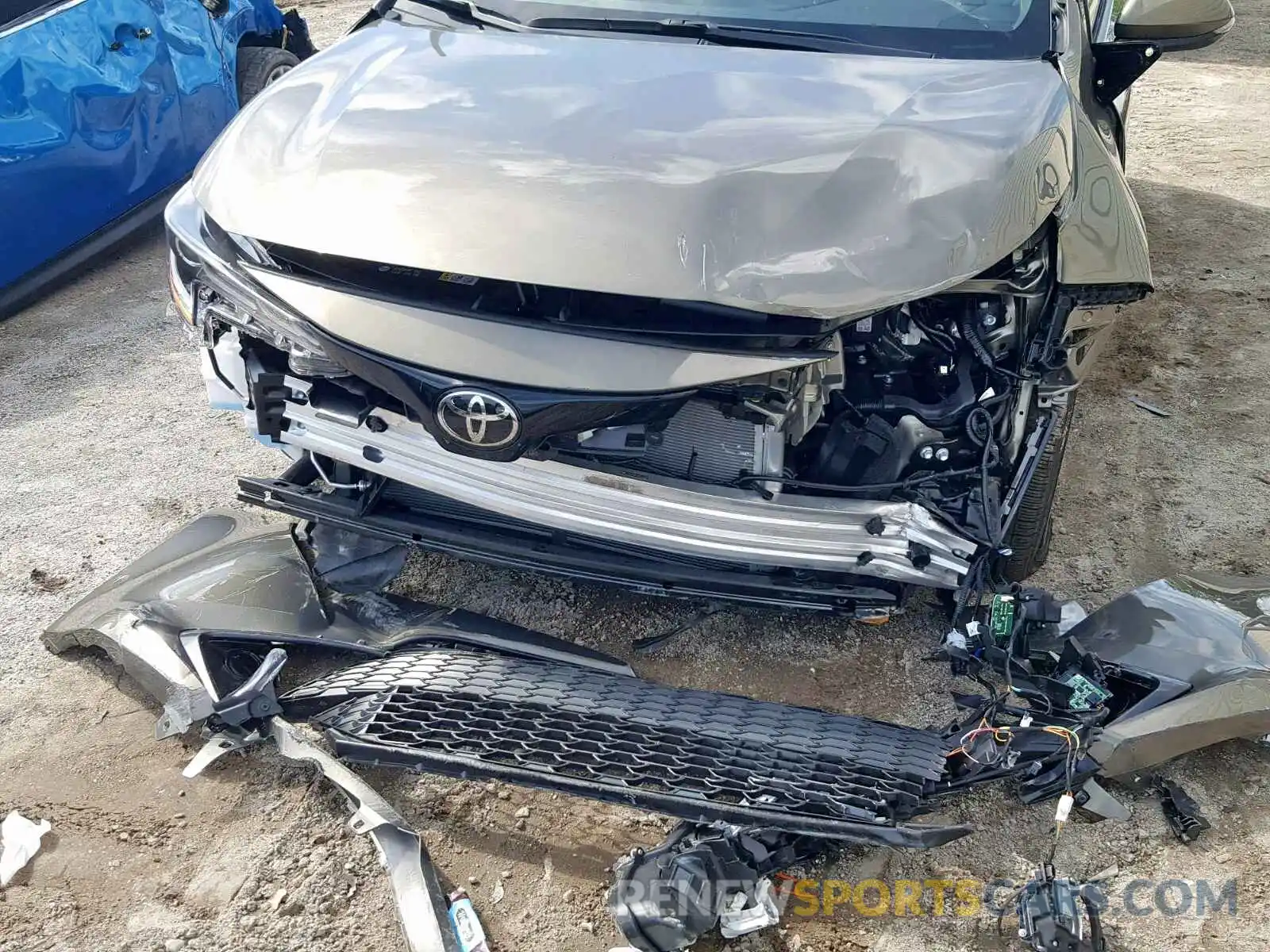 9 Photograph of a damaged car JTNK4RBE1K3044791 TOYOTA COROLLA 2019