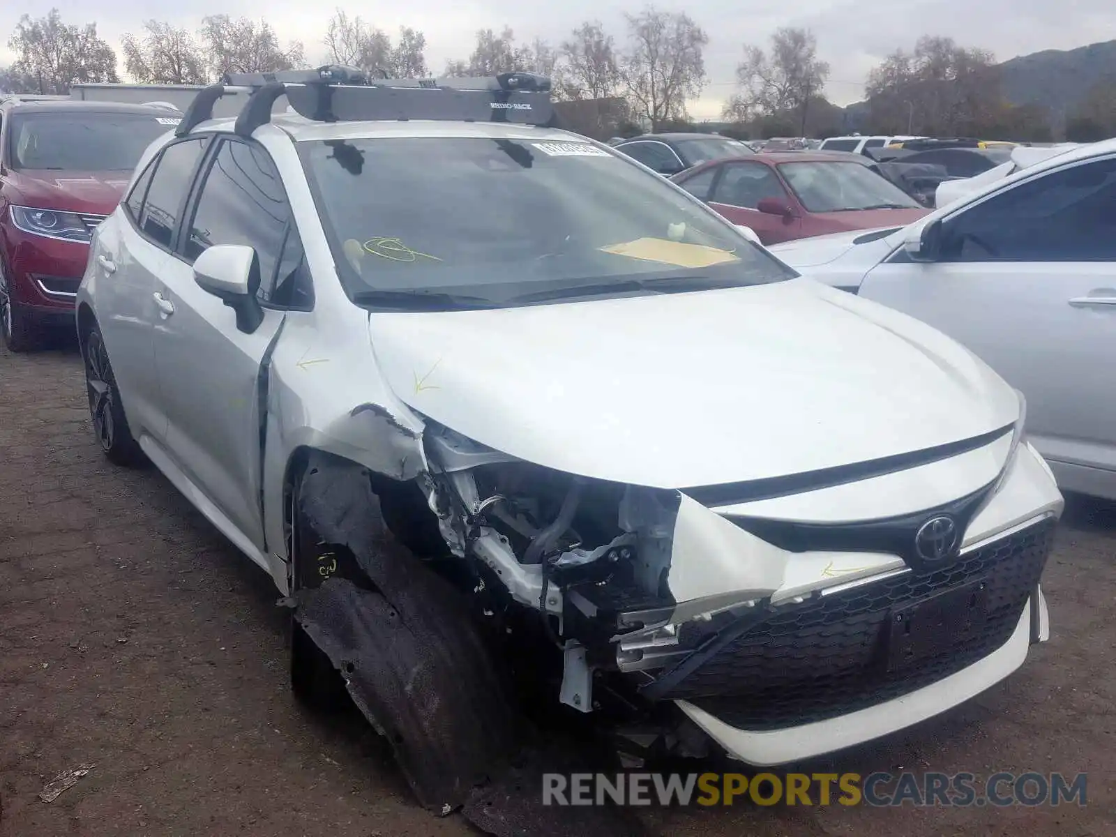 1 Photograph of a damaged car JTNK4RBE1K3045309 TOYOTA COROLLA 2019