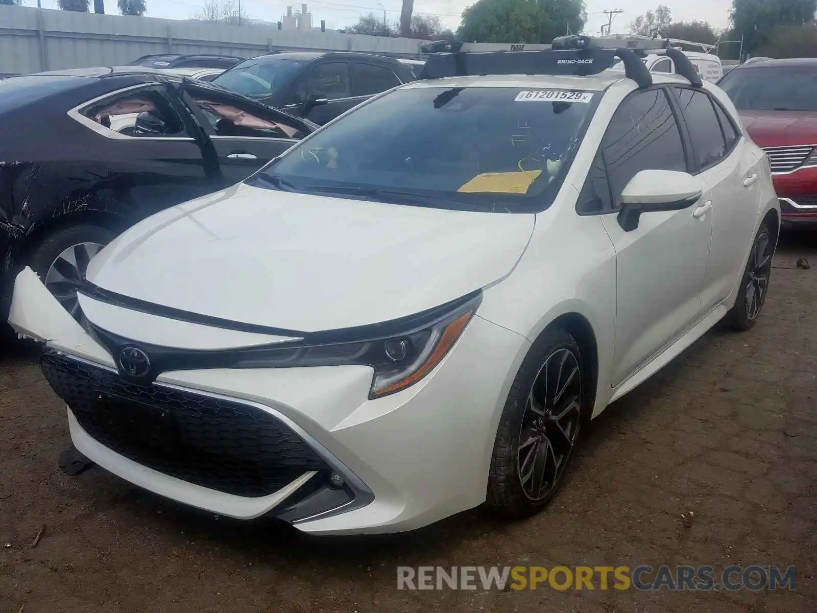 2 Photograph of a damaged car JTNK4RBE1K3045309 TOYOTA COROLLA 2019