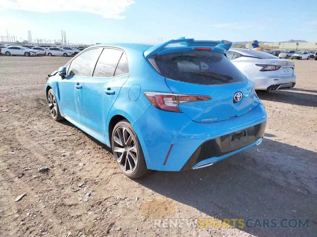 3 Photograph of a damaged car JTNK4RBE1K3045679 TOYOTA COROLLA 2019