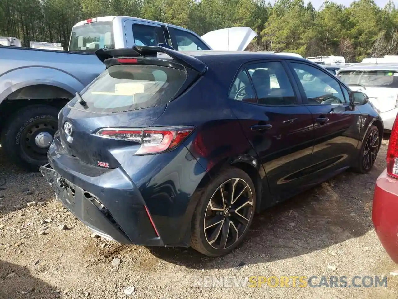 3 Photograph of a damaged car JTNK4RBE1K3045889 TOYOTA COROLLA 2019