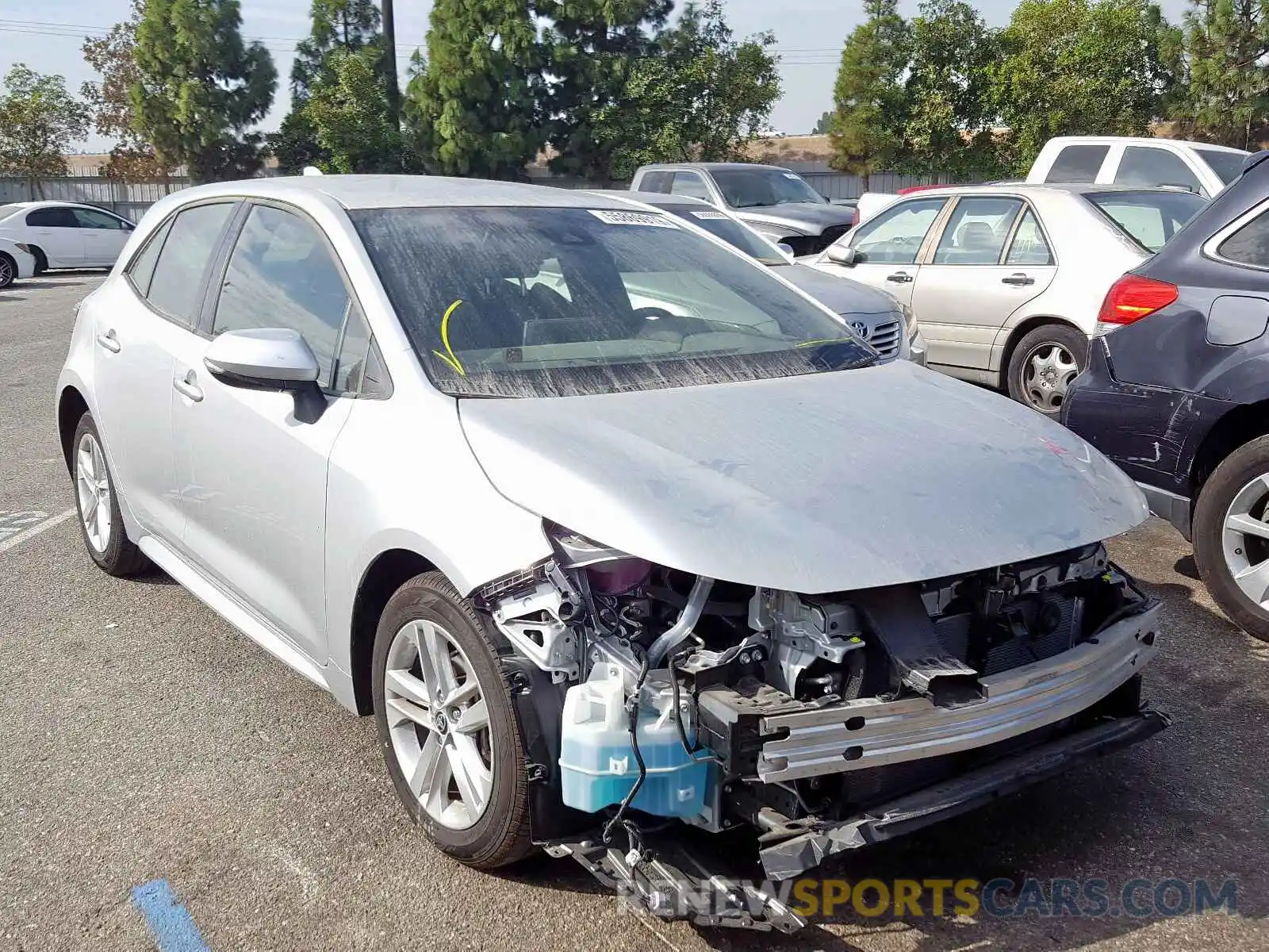 1 Photograph of a damaged car JTNK4RBE1K3046265 TOYOTA COROLLA 2019