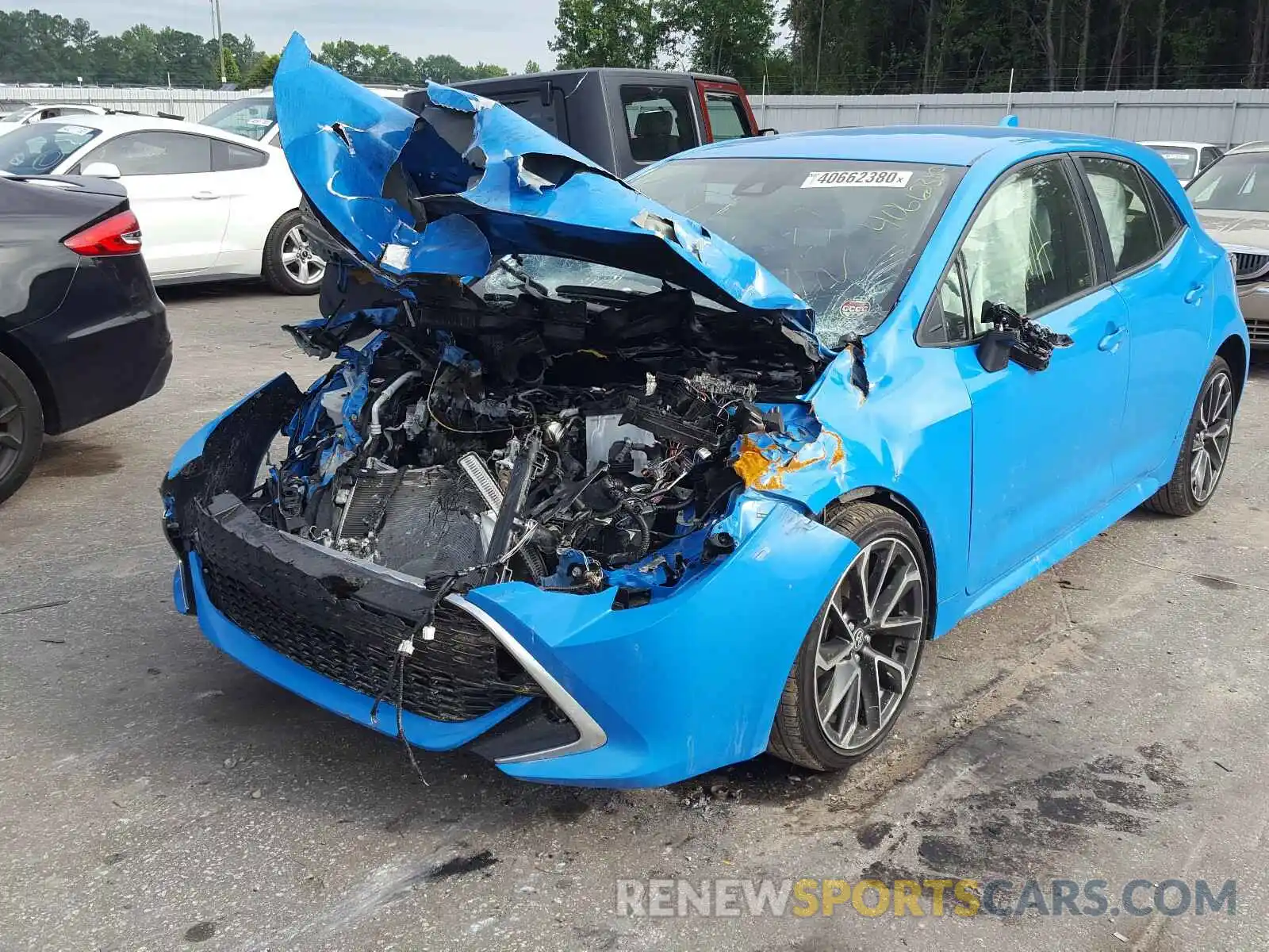 2 Photograph of a damaged car JTNK4RBE1K3046881 TOYOTA COROLLA 2019