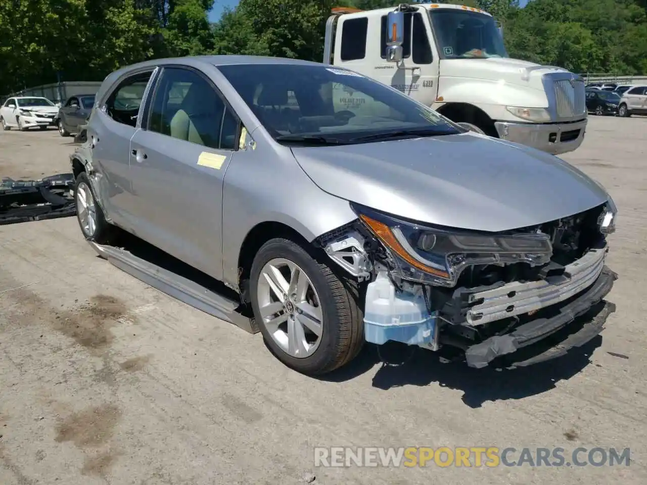 1 Photograph of a damaged car JTNK4RBE1K3047075 TOYOTA COROLLA 2019