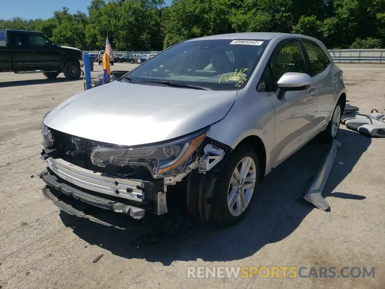 2 Photograph of a damaged car JTNK4RBE1K3047075 TOYOTA COROLLA 2019