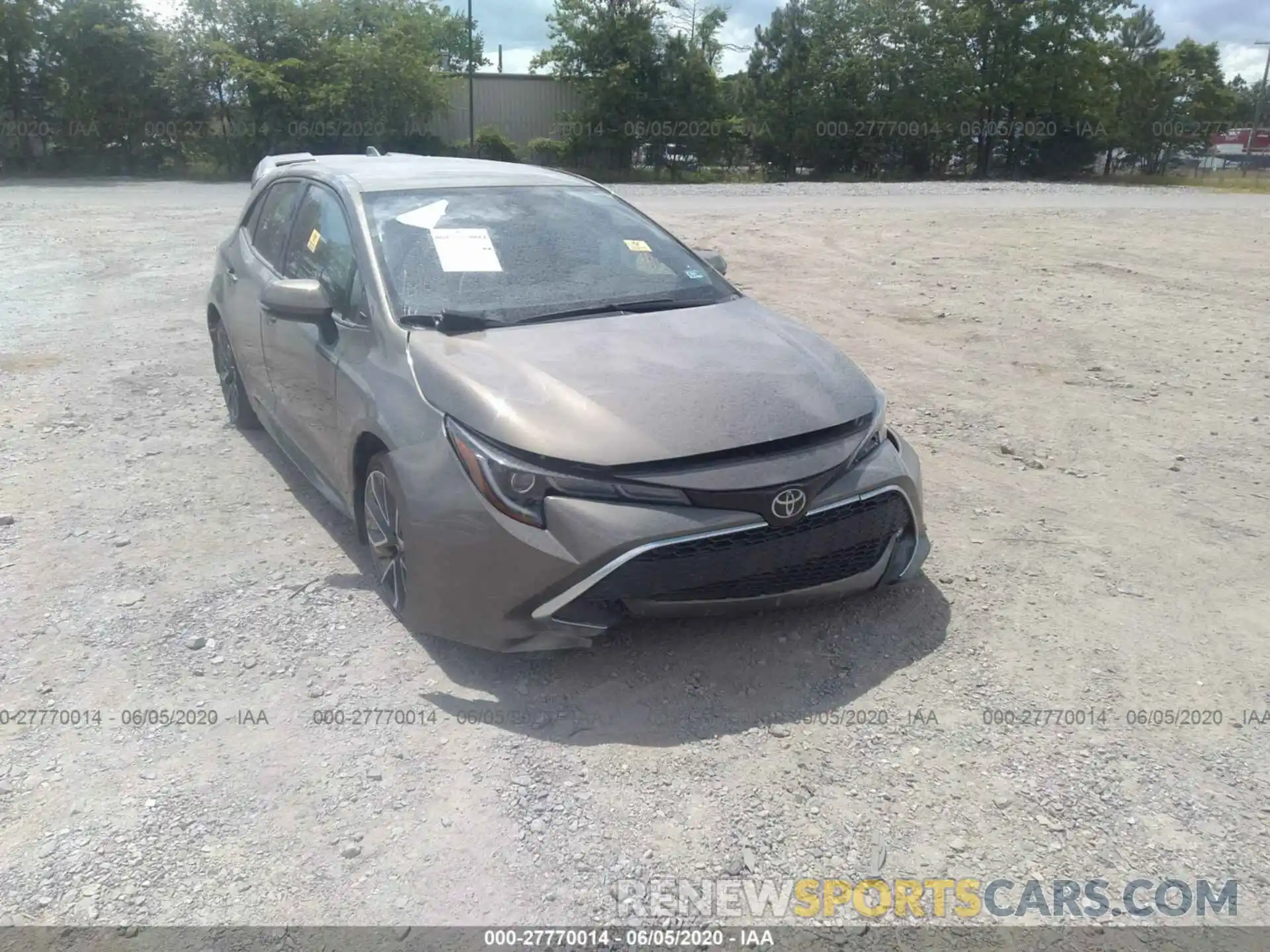 1 Photograph of a damaged car JTNK4RBE1K3048808 TOYOTA COROLLA 2019