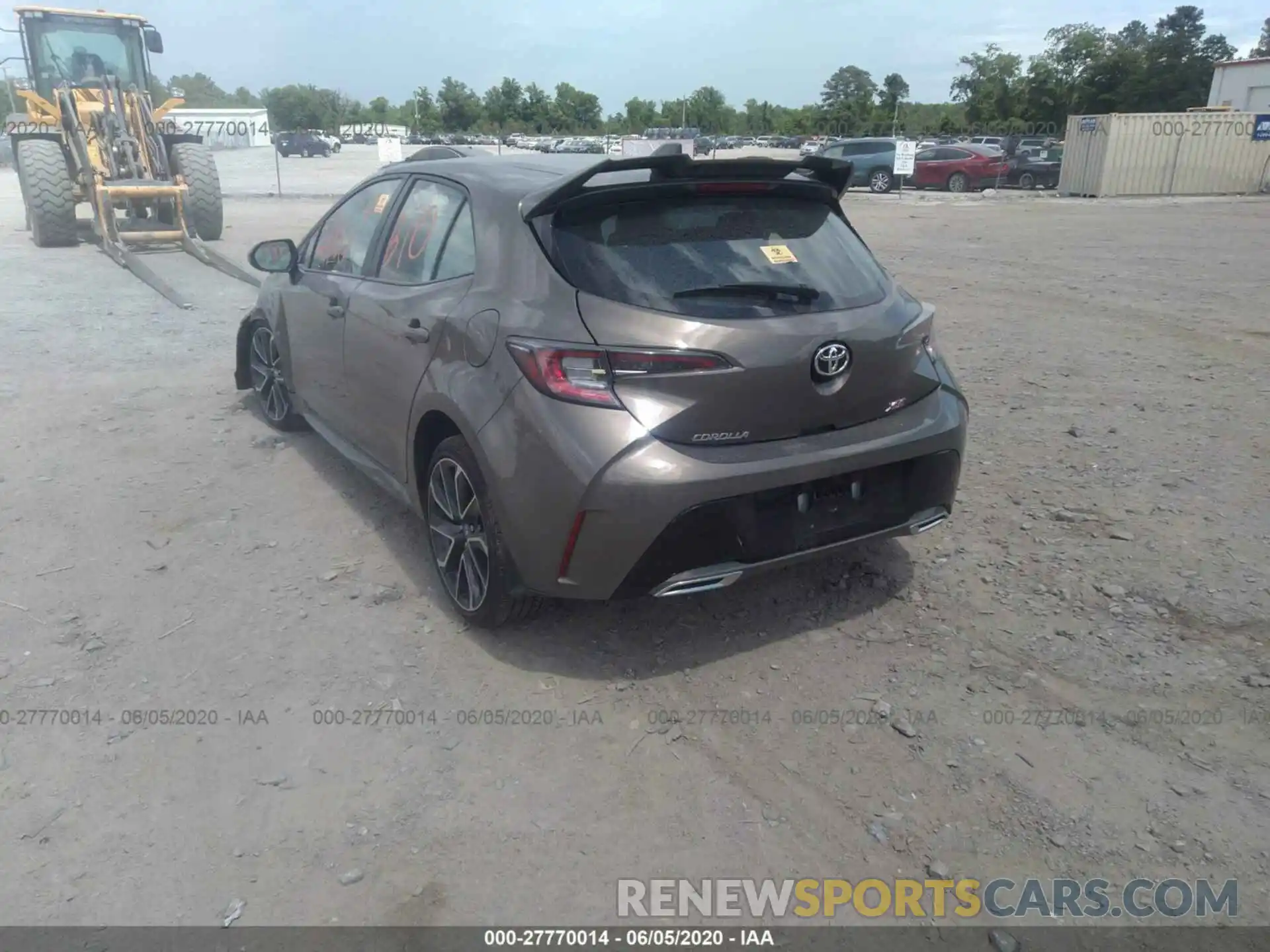 3 Photograph of a damaged car JTNK4RBE1K3048808 TOYOTA COROLLA 2019