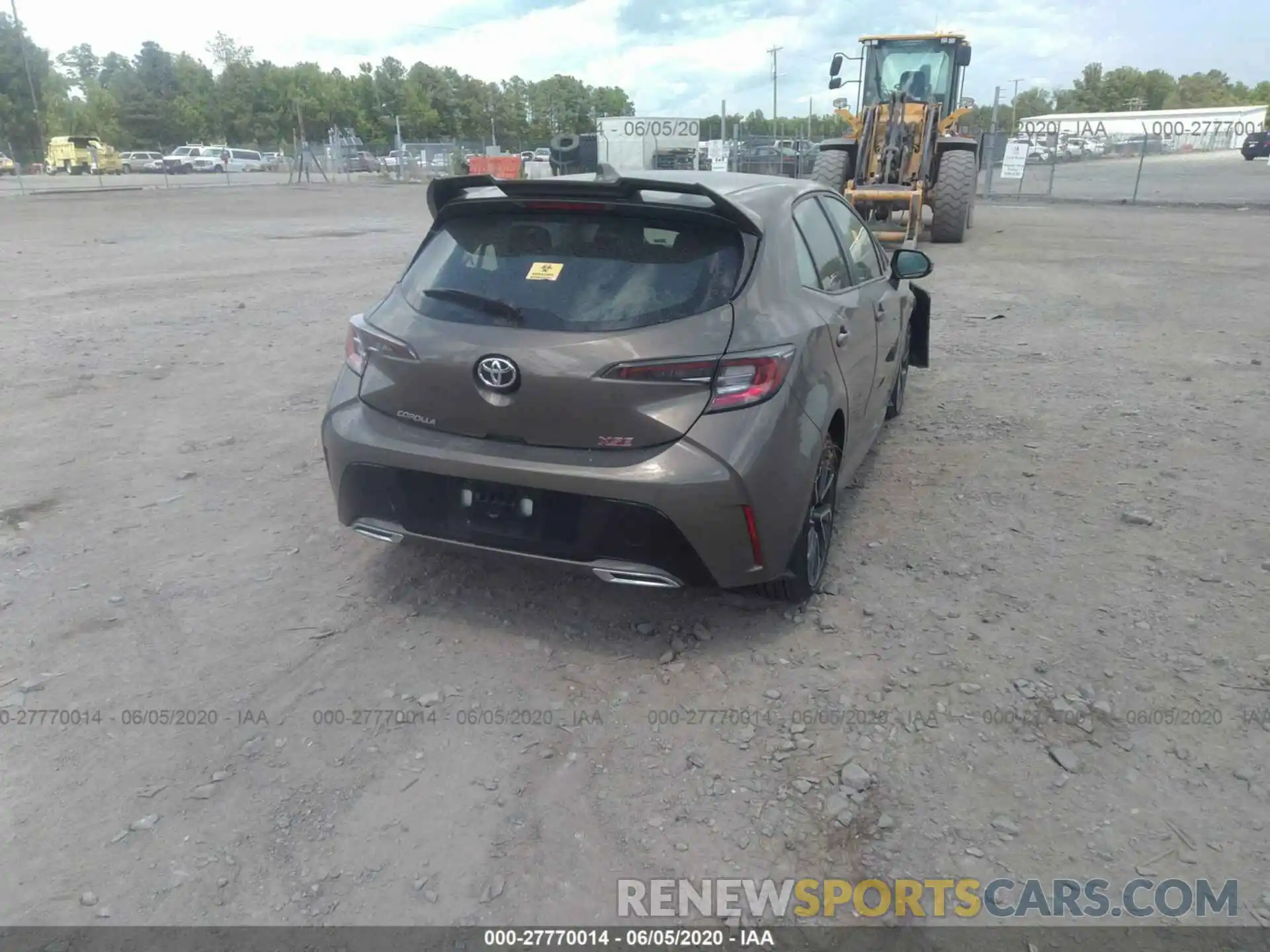 4 Photograph of a damaged car JTNK4RBE1K3048808 TOYOTA COROLLA 2019