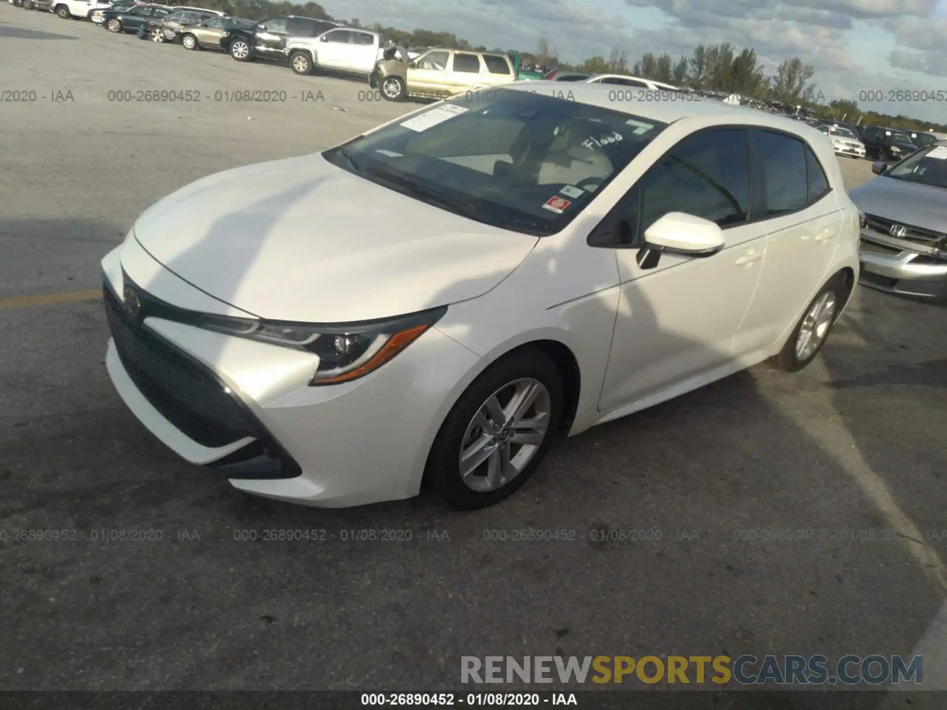 2 Photograph of a damaged car JTNK4RBE1K3049912 TOYOTA COROLLA 2019