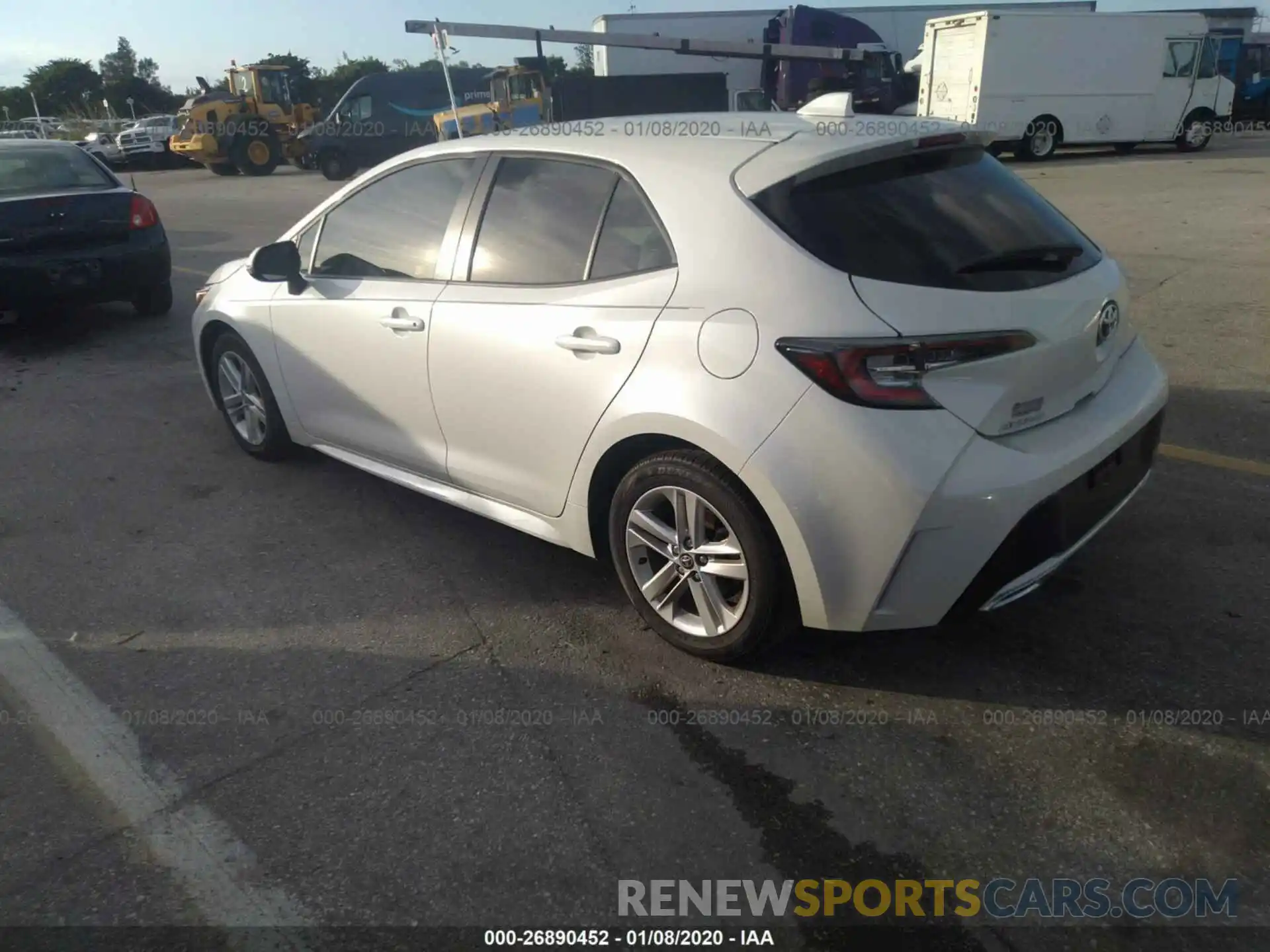 3 Photograph of a damaged car JTNK4RBE1K3049912 TOYOTA COROLLA 2019