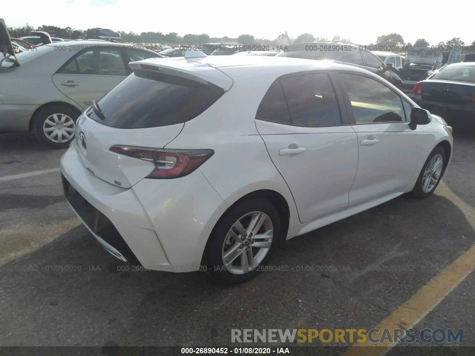 4 Photograph of a damaged car JTNK4RBE1K3049912 TOYOTA COROLLA 2019