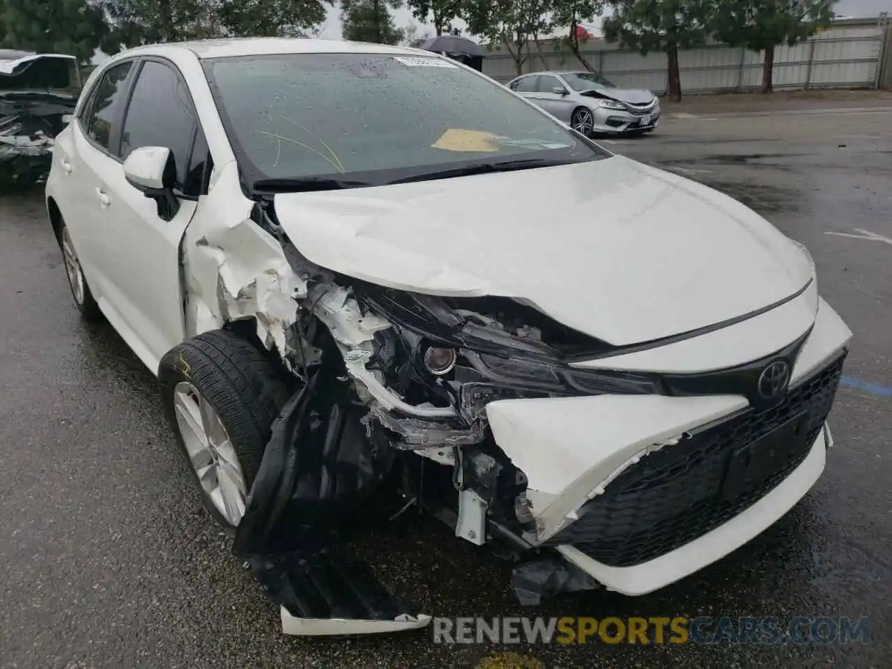 1 Photograph of a damaged car JTNK4RBE1K3051272 TOYOTA COROLLA 2019