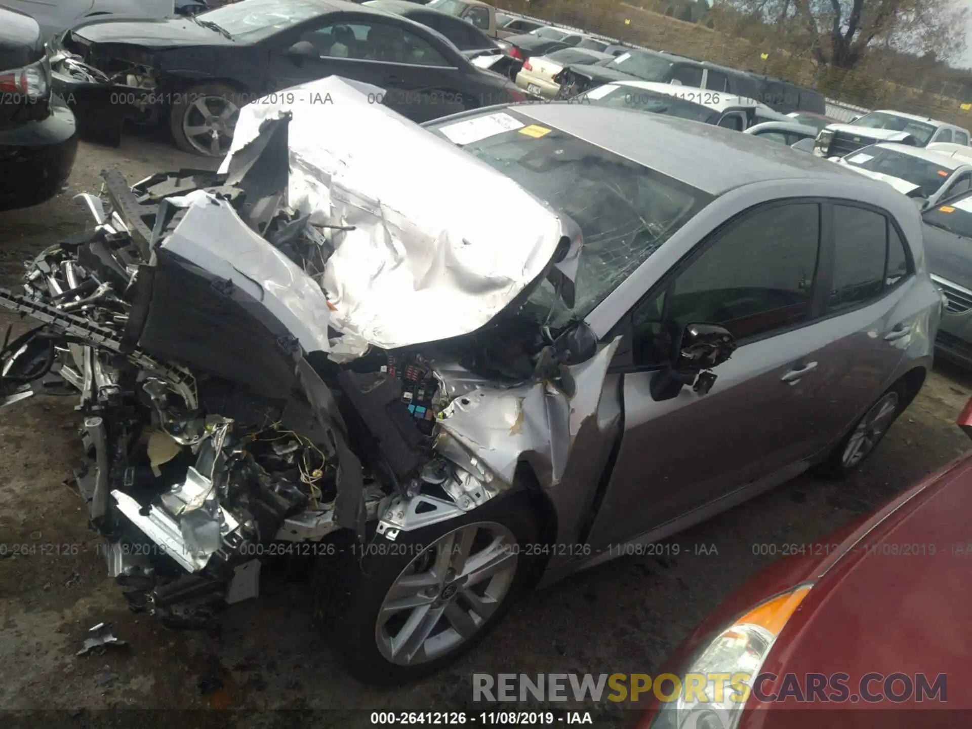 2 Photograph of a damaged car JTNK4RBE1K3051787 TOYOTA COROLLA 2019