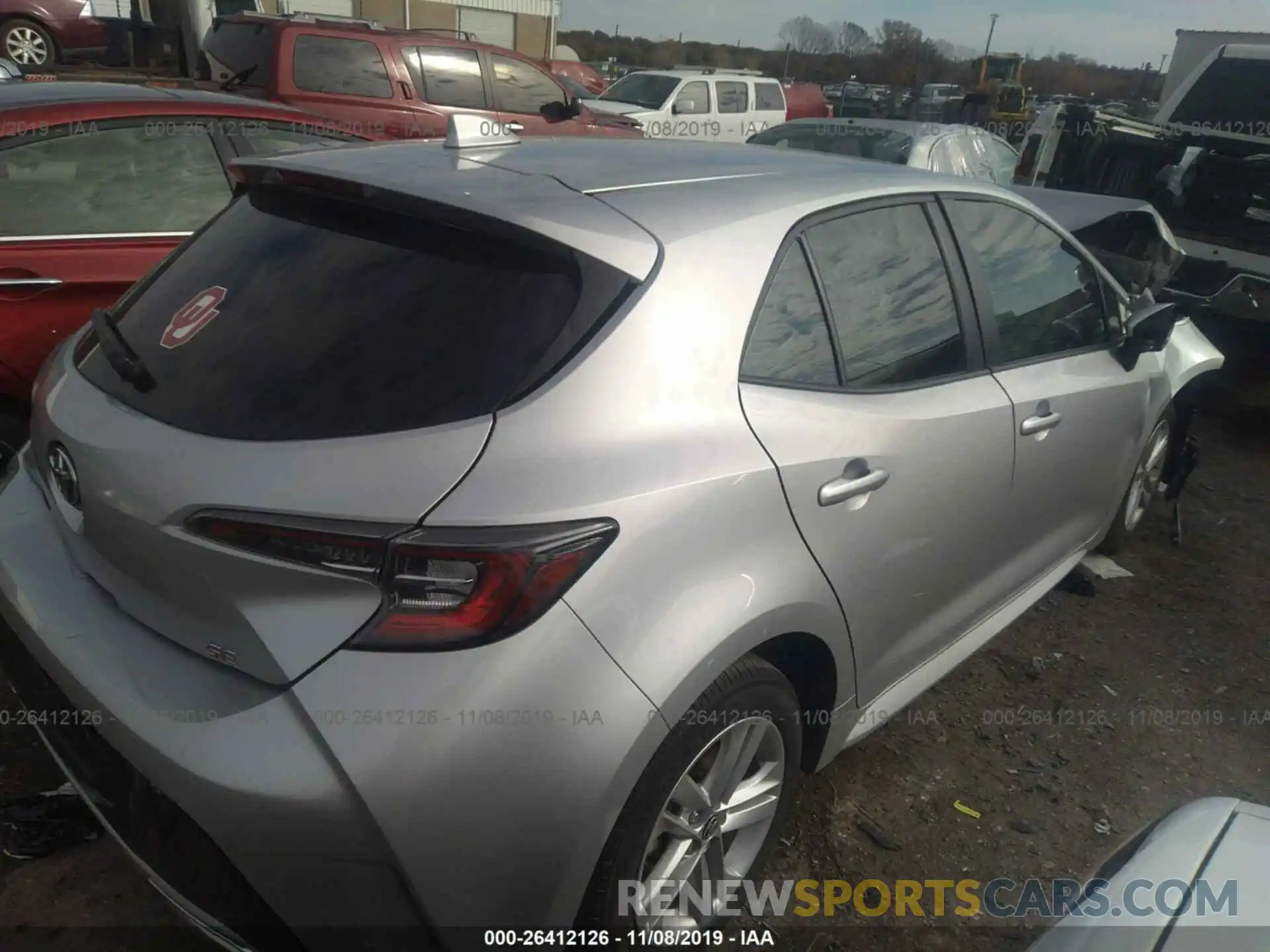 4 Photograph of a damaged car JTNK4RBE1K3051787 TOYOTA COROLLA 2019