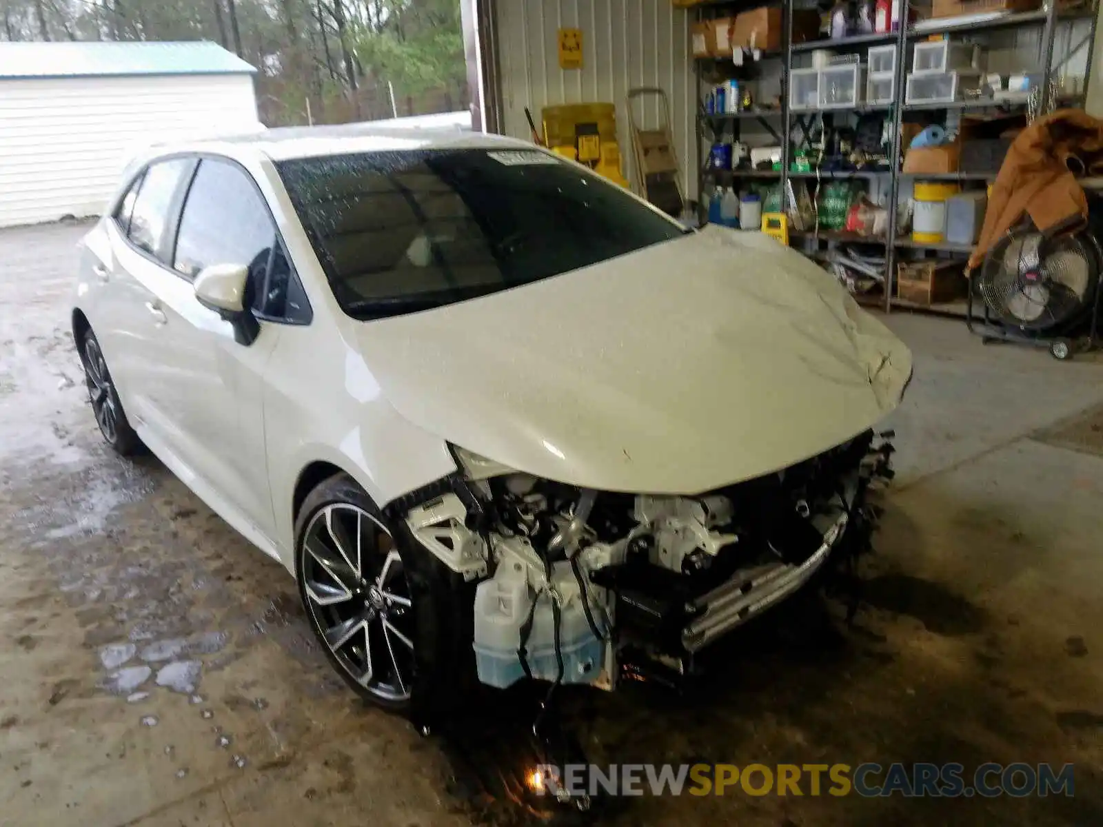 1 Photograph of a damaged car JTNK4RBE1K3053278 TOYOTA COROLLA 2019