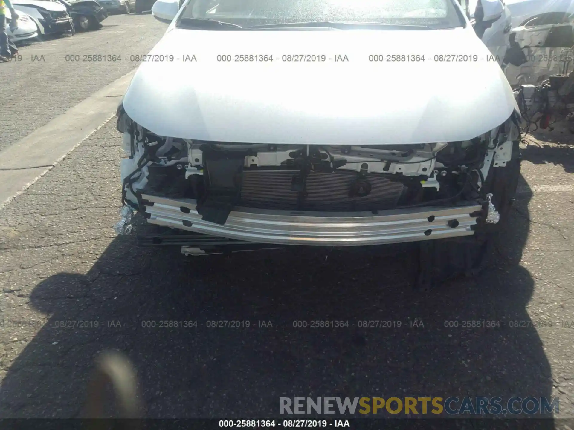 6 Photograph of a damaged car JTNK4RBE1K3054463 TOYOTA COROLLA 2019